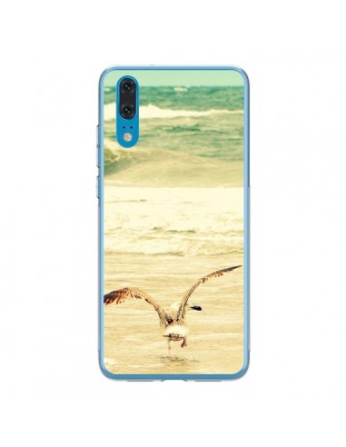 Coque Huawei P20 Mouette Mer Ocean Sable Plage Paysage - R Delean