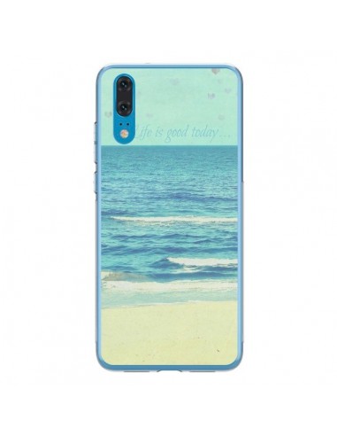 Coque Huawei P20 Life good day Mer Ocean Sable Plage Paysage - R Delean