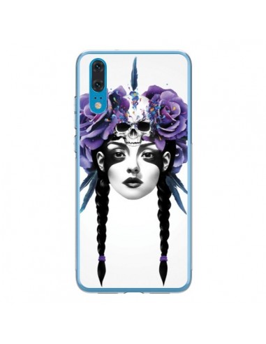 Coque Huawei P20 Fille Fleurs Warrior - Ruben Ireland