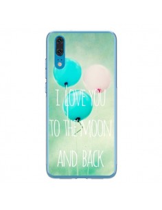 Coque Huawei P20 I love you to the moon and back - Sylvia...