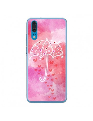 Coque Huawei P20 Parapluie Coeur Love Amour - Sylvia Cook