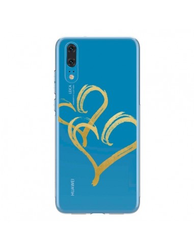 Coque Huawei P20 Deux Coeurs Love Amour Transparente - Sylvia Cook