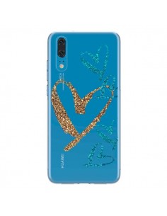 Coque Huawei P20 Coeurs Heart Love Amour Transparente -...