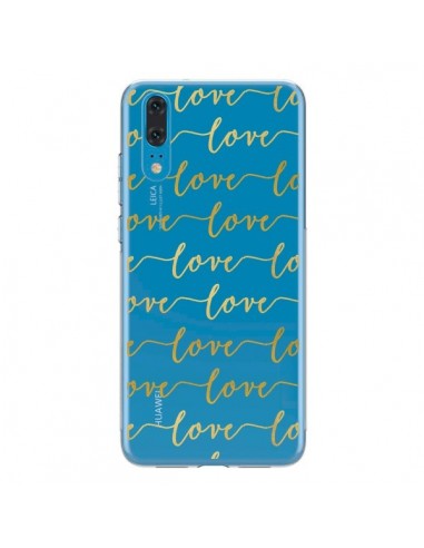 Coque Huawei P20 Love Amour Repeating Transparente - Sylvia Cook