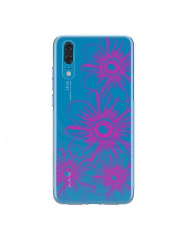 Coque Huawei P20 Spring Flower Fleurs Roses Transparente - Sylvia Cook