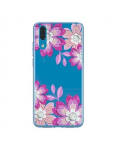 Coque Huawei P20 Winter Flower Rose, Fleurs d'Hiver...