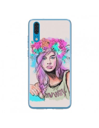 Coque Huawei P20 Femme Mannequin Barbara Palvin - Sara Eshak