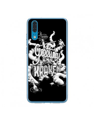 Coque Huawei P20 Greetings from the kraken Tentacules Poulpe - Senor Octopus