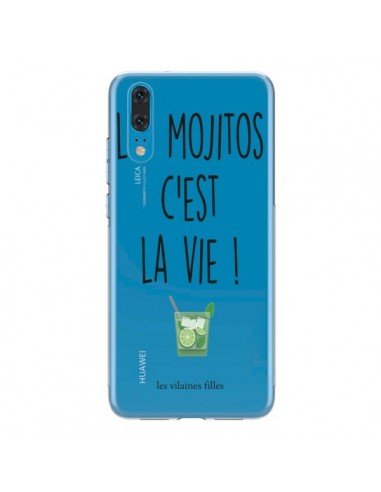 Coque Huawei P20 Les Mojitos, c'est la vie Transparente - Les Vilaines Filles