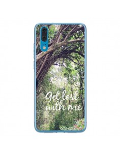 Coque Huawei P20 Get lost with him Paysage Foret Palmiers...