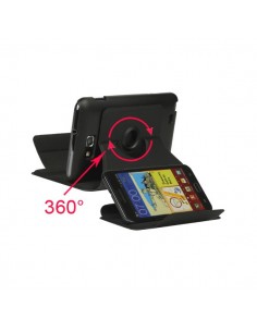 Coque Rotative 360 en Cuir pour Samsung Galaxy Note 2
