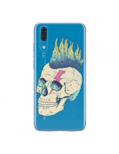 Coque Huawei P20 Tête de Mort Crane Punk Transparente - Victor Vercesi