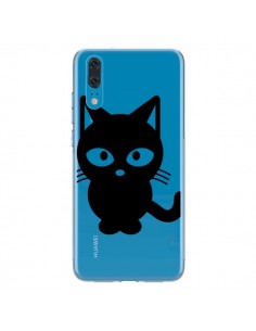 Coque Huawei P20 Chat Noir Cat Transparente - Yohan B.