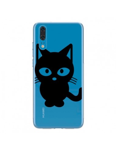 Coque Huawei P20 Chat Noir Cat Transparente - Yohan B.