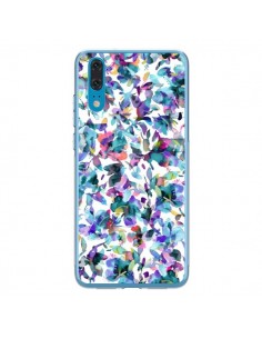 Coque Huawei P20 Aquatic Flowers Blue - Ninola Design