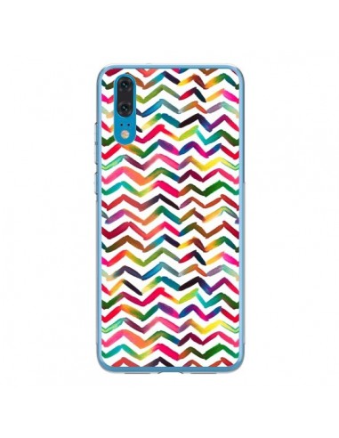 Coque Huawei P20 Chevron Stripes Multicolored - Ninola Design