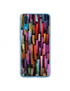 Coque Huawei P20 Colorful Brushstrokes Black - Ninola Design