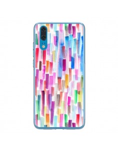 Coque Huawei P20 Colorful Brushstrokes Multicolored -...