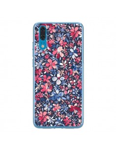 Coque Huawei P20 Colorful Little Flowers Navy - Ninola...