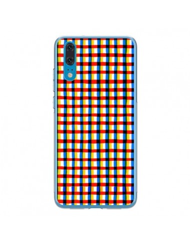 Coque Huawei P20 Crossed Eyes Lines Red - Ninola Design