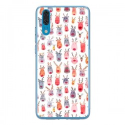 Coque Huawei P20 Cute Winter Reindeers - Ninola Design