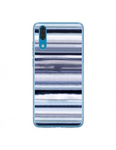 Coque Huawei P20 Degrade Stripes Watercolor Navy - Ninola...