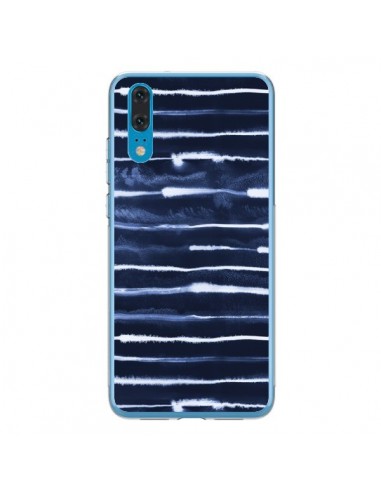 Coque Huawei P20 Electric Lines Navy - Ninola Design