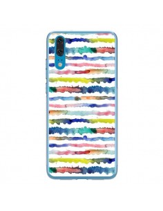 Coque Huawei P20 Gingham Vichy Yellow - Ninola Design