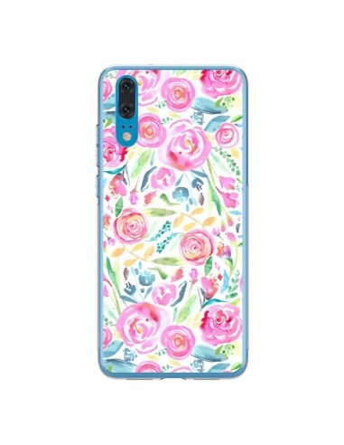 Coque Huawei P20 Speckled Watercolor Pink - Ninola Design