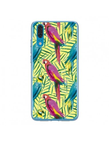 Coque Huawei P20 Tropical Monstera Leaves Multicolored - Ninola Design