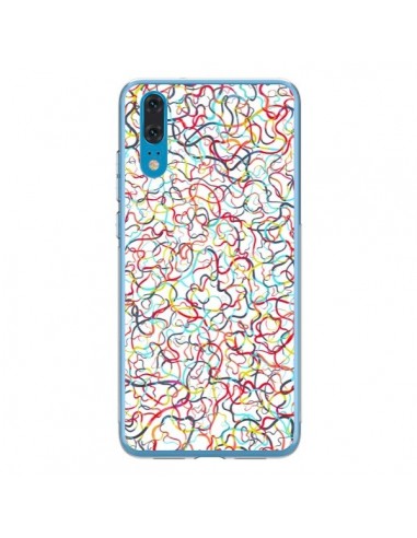 Coque Huawei P20 Water Drawings White - Ninola Design