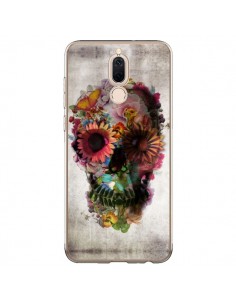 Coque Huawei Mate 10 Lite Skull Flower Tête de Mort - Ali...