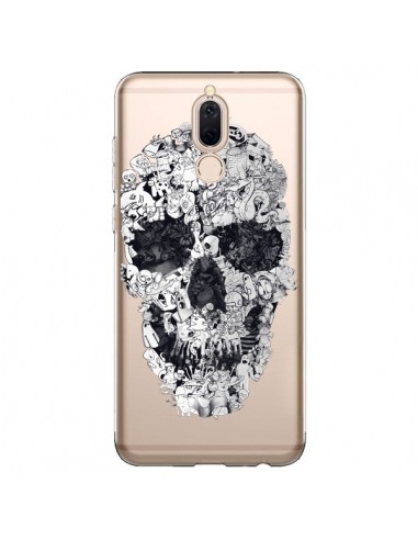 Coque Huawei Mate 10 Lite Doodle Skull Dessin Tête de Mort Transparente - Ali Gulec