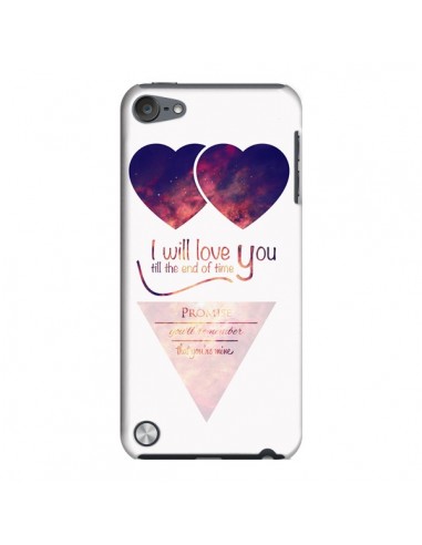 Coque I will love you until the end Coeurs pour iPod Touch 5 - Eleaxart