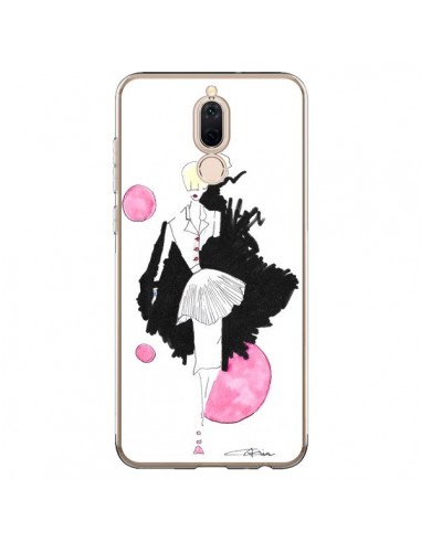 Coque Huawei Mate 10 Lite Demoiselle Femme Fashion Mode Rose - Cécile