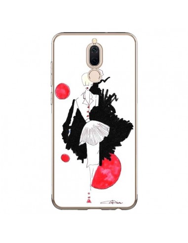 Coque Huawei Mate 10 Lite Demoiselle Femme Fashion Mode Rouge - Cécile