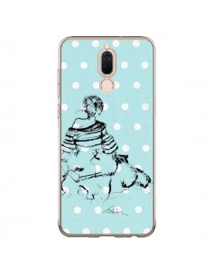 Coque Huawei Mate 10 Lite Croquis Pois Femme Fashion Mode...