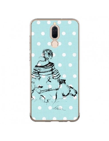 Coque Huawei Mate 10 Lite Croquis Pois Femme Fashion Mode - Cécile