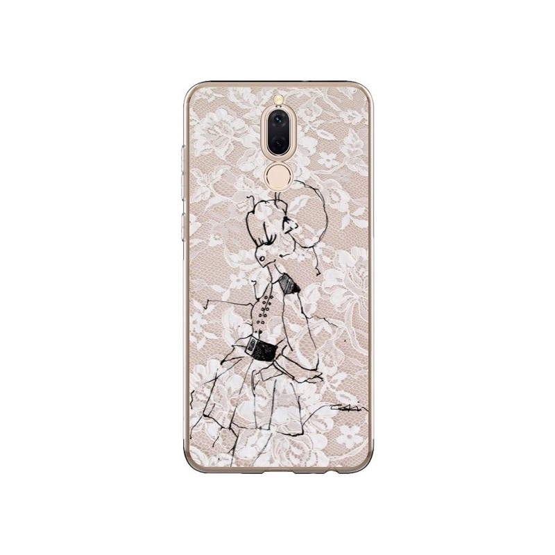 Coque Huawei Mate 10 Lite Croquis Dentelle Femme Fashion Mode - Cécile