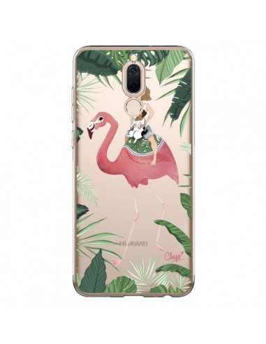 Coque Huawei Mate 10 Lite Lolo Love Flamant Rose Chien Transparente - Chapo