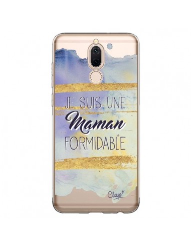 Coque Huawei Mate 10 Lite Je suis une Maman Formidable Violet Transparente - Chapo