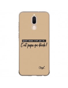 Coque Huawei Mate 10 Lite C'est Papa qui Décide Beige -...