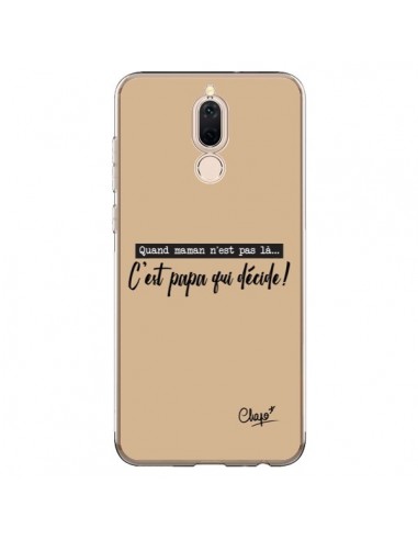 Coque Huawei Mate 10 Lite C'est Papa qui Décide Beige - Chapo