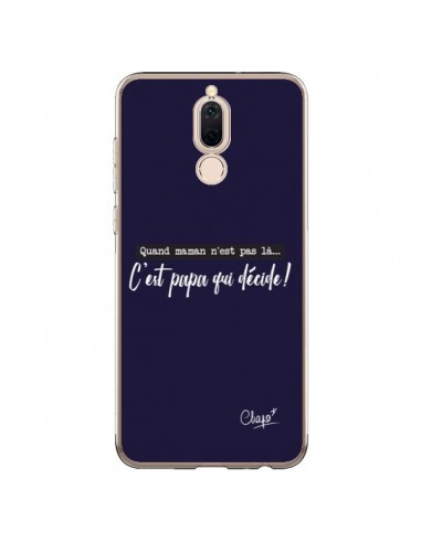 Coque Huawei Mate 10 Lite C'est Papa qui Décide Bleu Marine - Chapo