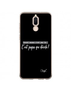 Coque Huawei Mate 10 Lite C'est Papa qui Décide Noir - Chapo