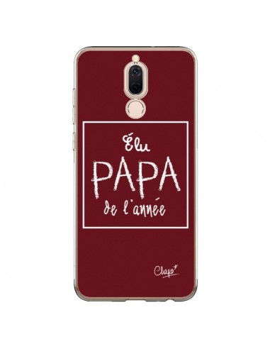Coque Huawei Mate 10 Lite Elu Papa de l'Année Rouge Bordeaux - Chapo
