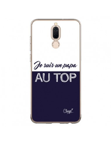 Coque Huawei Mate 10 Lite Je suis un Papa au Top Bleu Marine - Chapo