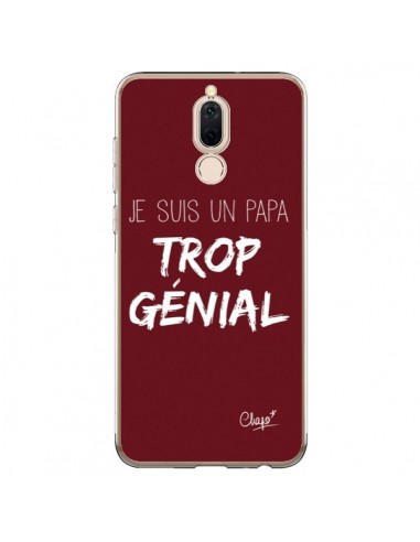 Coque Huawei Mate 10 Lite Je suis un Papa trop Génial Rouge Bordeaux - Chapo