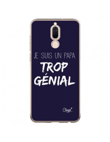 Coque Huawei Mate 10 Lite Je suis un Papa trop Génial Bleu Marine - Chapo