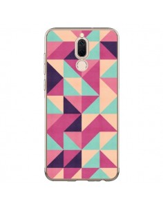 Coque Huawei Mate 10 Lite Azteque Triangle Rose Vert -...